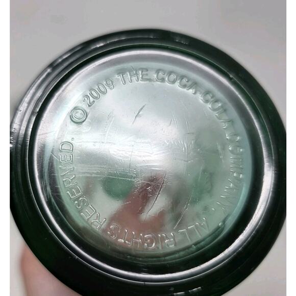 Green Coke Glasses Set Of 4 Property Of Coca Cola Bottling Co Atlanta GA 2009 - Picture 5 of 8